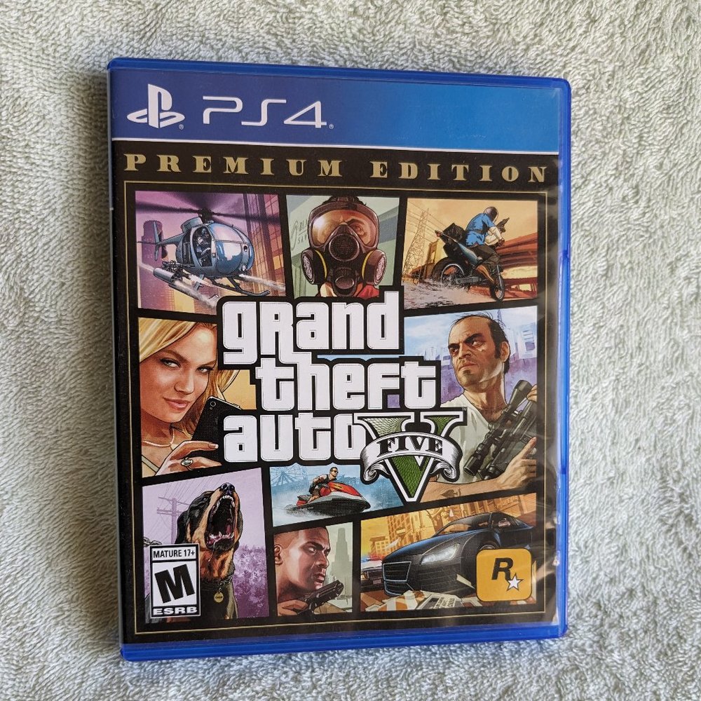 Grand Theft Auto V for Playstation 4 PS4 Premium Edition